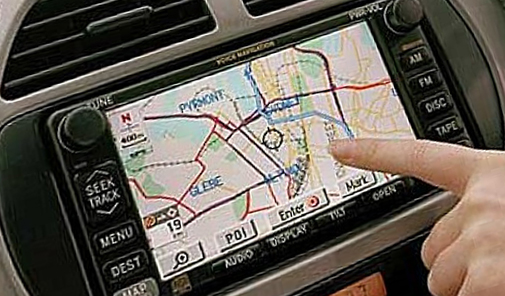 Navigation system in a car